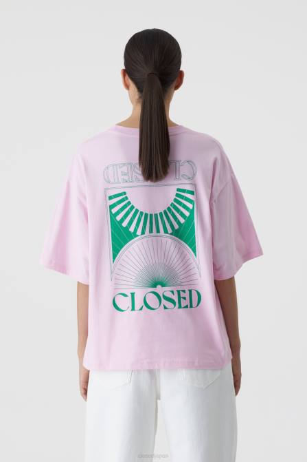 プリントシャツ CLOSED FZFN1704 衣類 ダリアピンク 女性